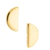 Arc Sterling Silver & Gold Stud Earrings