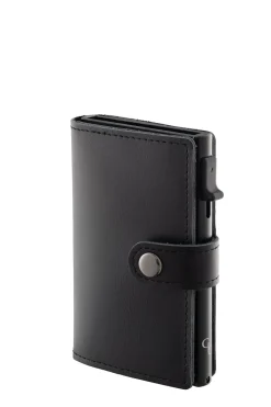 Black Leather Card Holder Wallet