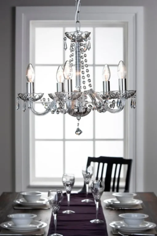 Cashel 5 Arm Chandelier US Fitting