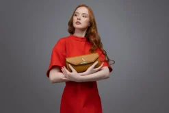 Clutch Bag in Tan