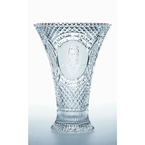 Engraved 14" Waisted Vase