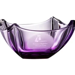 Engraved Amethyst Dune 10" Bowl