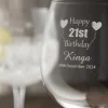 Engraved Elegance Gin & Tonic Glass Pair