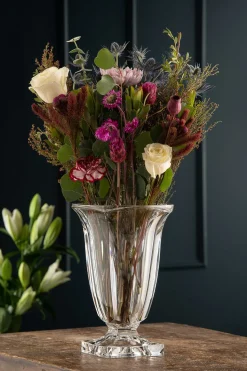 Engraved Medium Footed Masterpiece Vase