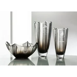 Engraved Onyx Dune 10" Square Vase
