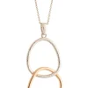 Entwined Sterling Silver & Rose Gold Pendant