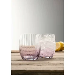 Erne Tumbler Glass Pair Amethyst