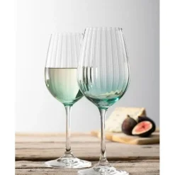 Erne Wine Glass Pair Aqua