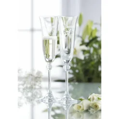 Happy Engagement Liberty Flute Glass Pair