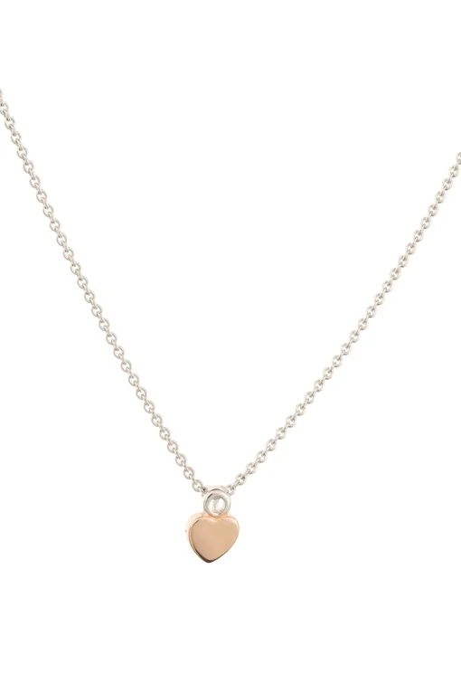 Heart of the Claddagh Silver & Rose Gold Pendant