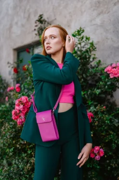 Mini Cross Body Bag - Cerise Pink
