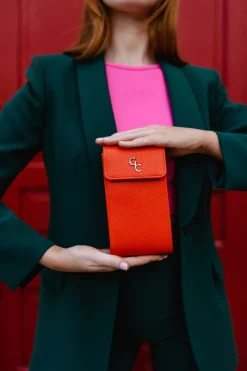 Mini Cross Body Bag - Tangerine