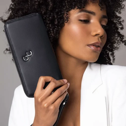 Women's Leather Wallet in Black