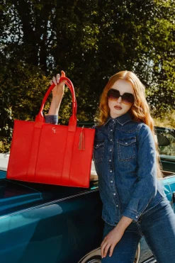 XL Tote Vermilion